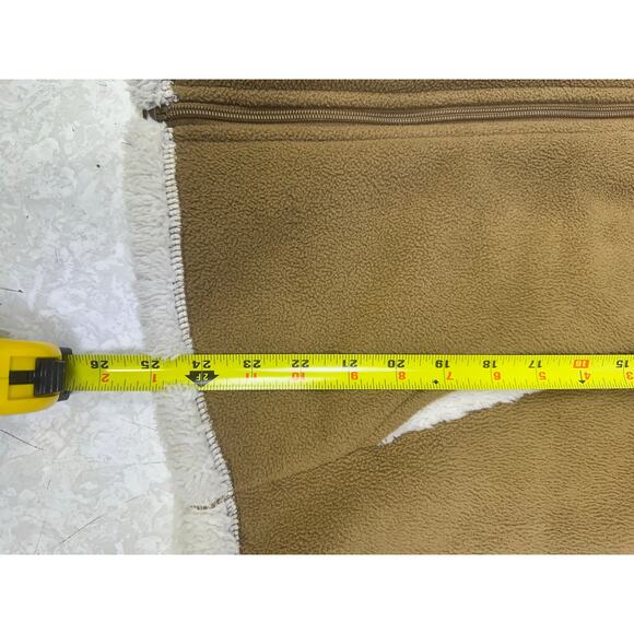 Faded Glory Women's Tan Sherpa Lined Full Zip Hoodie Size Large - Picture 4 of 12